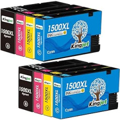 KINGJET 1500XL printeru kasetnes, kas saderīgas ar Canon PGI-1500 PGI 1500 XL 1500XL Multipack Saderīgas ar Canon Maxify MB2750 MB2150 MB2050 MB2350 MB2300 MB2755 MB215050t