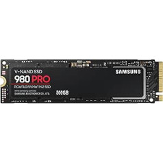 Samsung 980 PRO 500GB Internal M.2 PCIe NVMe SSD 2280 Retail MZ-V8P500BW