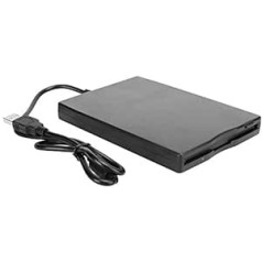 3.5 Inch USB Floppy Drive, Portable External Floppy Drive, Ultra Thin Floppy Reader, 12 Mbps, 250 Kbits (720KB), 300 RPM, Plug and Play, for Win10/7/Vista/Win8 / XP/ME / 2000 / SE / 98