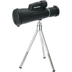 Celestron 72373 Outland X 10-30 x 50 mm ūdensnecaurlaidīgs monoklis ar statīvu, tīrīšanas lupatiņu, okulāra vāciņiem un jostas maisiņu — izturīgs korpuss, BaK-4 prizmas stikls un optika ar vairāku pārklājumu