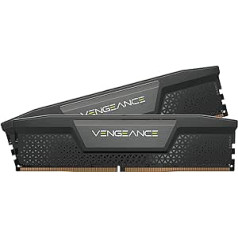 Corsair VENGEANCE DDR5 RAM 64GB (4x16GB) 5600MHz CL36 Intel XMP iCUE Compatible Computer Memory - Black (CMK64GX5M4B5600C36)