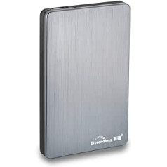 Blueendless 250 GB pārnēsājams ārējais cietais disks USB3.0 6,3 cm (2,5 collas) personālajam datoram, klēpjdatoram, datoram (250 GB, pelēks)