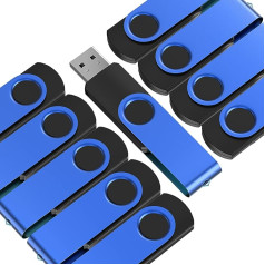 20 Pack 64 MB USB Flash Drive - Small Capacity USB 2.0 Memory Stick 64 MB USB Flash Drive Blue Flash Drive for Computer Notebook PC Laptop MacBook by Kepmem