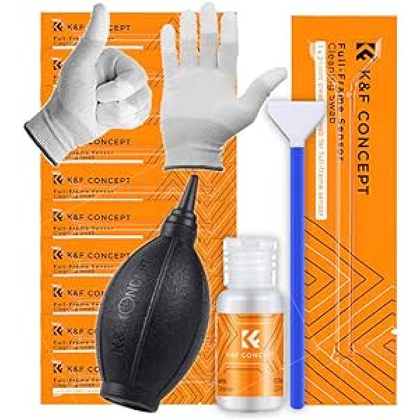 Minadax KF Sensor Cleaning Set Full Format 10 x 24 mm Swabs + Gloves + 20 ml Cleaner + Bellows