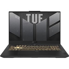 ASUS TUF Gaming F17 klēpjdators | 17,3 collu WQHD 240Hz/3ms pretatspīduma IPS displejs | Intel Core i7-12700H | 16 GB RAM | 1 TB SSD | NVIDIA RTX 4060 | Windows 11 | QWERTZ tastatūra | Jēgers Grejs