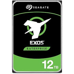 Seagate Exos X16 Enterprise Class 12TB interne Festplatte HDD, 3,5 Zoll, modeļa numurs: ST12000NM001G (Generalüberholt)