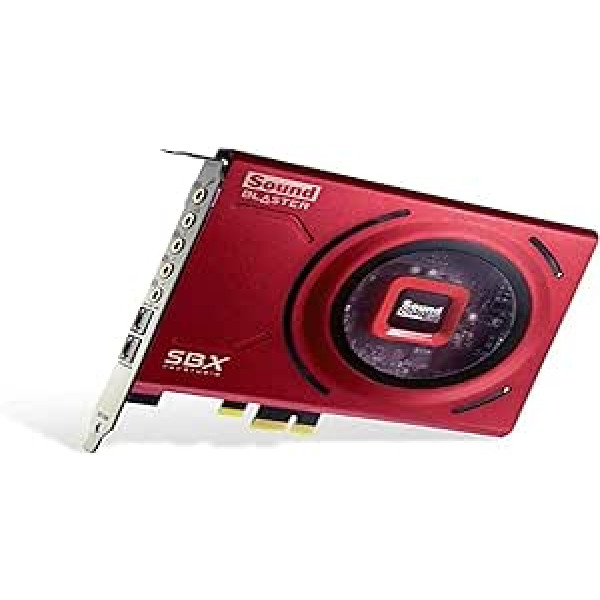 CREATIVE Sound Blaster Z SE iekšējā PCI-e spēļu skaņas karte un DAC, 24-bit/192KHz, 116dB SNR, ASIO, 600Ω austiņu pastiprinātājs, mikrofona ekvalaizers, diskrētais 5.1/Virtual 7.1, Dolby Digital Live, DTS