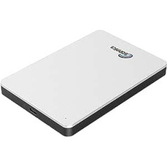 Sonnics 500GB Type C USB 3.1 Externe Tragbar Festplatten für Fenster PC, Mac, Klug TV, Xbox ONE/Series X & PS4/PS5, Silber