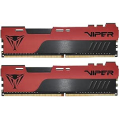 Patriot Memory Viper Elite II DDR4 spēļu atmiņas komplekts 16 GB (2 x 8 GB) 2666 MHz melns/sarkans