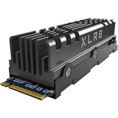 PNY XLR8 CS3040 M.2 NVMe Gen4 x4 Internal Solid State Drive (SSD) with Heatsink 2TB, Read Speed up to 5600MB/s, Write Speed up to 4300MB/s, M280CS3040HS-2TB-RB