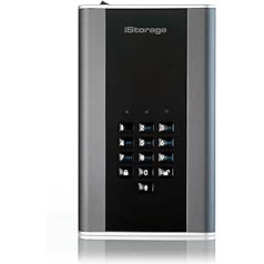 iStorage IS-DT2-256-14000-CG 14 TB disksAshur DT2 256 bitu USB 3.1 darbvirsmas augšējais pārklājums ar aparatūras sistēmu