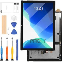 LADYSON 12,3 collu, kas paredzēts Microsoft Surface Pro 7 1866 ekrāna nomaiņai C02XR7Y9JG5H 2736x1824 LCD displeja skārienpaneļa digitalizatora pilna stikla montāžas daļas + rīki