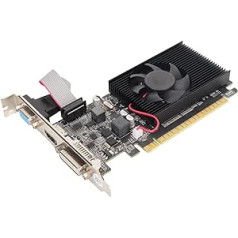 Bewinner GT210 grafikas karte 64 bitu 589 MHz 1 GB DDR3 grafikas karte PCI Express 2.0 DirectX10.1 datora grafiskā karte DVI VGA HDMI zema profila grafikas karte ar ventilatoru