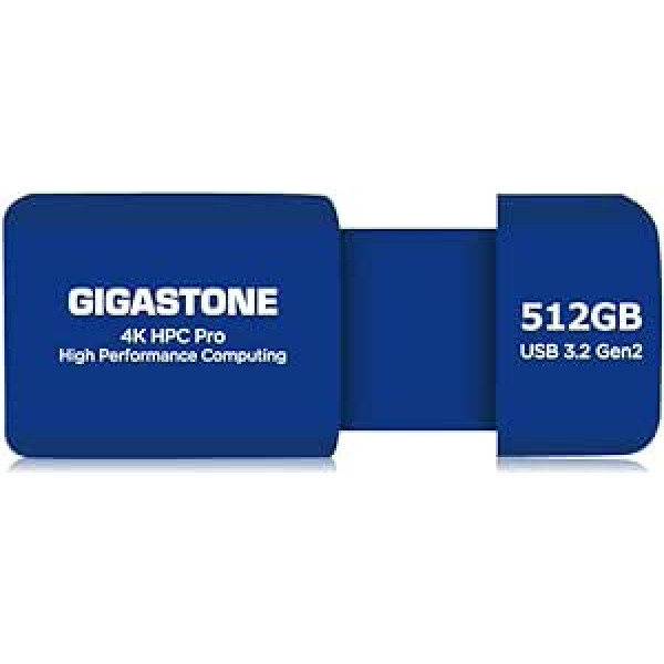 Gigastone Z80 512GB R/W 1000/800MB/s HPC High Performance Retractable USB Flash Drive Memory Stick 3.2 Gen2 No Cap Compatible with USB 2.0/USB3.0/USB3.1 Interface