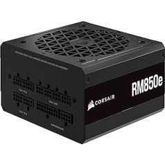 Corsair RM850e (2023) Fully Modular Low Noise ATX Power Supply - 3.0 and PCIe 5.0 Compatible - 105°C Capacitors - 80 Plus Gold Efficiency - Modern Standby Support - Black