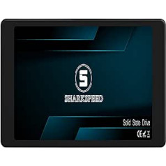 SHARKSPEED SSD 4 TB 2,5 collu SATA 3 (6 Gb/s) TLC 3D NAND SSD cietais disks iekšējais cietvielu disks piezīmjdatoriem, galddatoriem (4 TB, 2,5 collas)