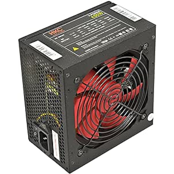 HKC®®® V-Power 550 vatu ATX datora barošanas avota aizsardzības shēmas: OPP, OCP, OVP, SCP, 20+4 pin barošanas avots, PFC, kluss, 120 mm ventilators (V-550)., V-450