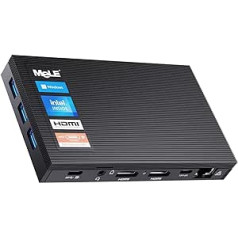 MeLE Quieter3C WiFi 6 Fanless Mini PC Windows 11 Pro Celeron N5105 Mini Desktop Computer 16GB 512GB Micro PC 4K HDMI HDR Industrial PC Unlocked Bios PXE Full Function USB-C