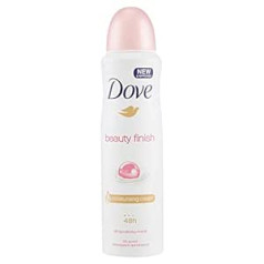 Dove Deospray Damen 4er Pack Beauty Finish 0% Alkohol Antitranspirant (4 x 150 ml)
