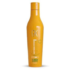 Gk Hair Global Keratin Hemp Shampoo (240 мл / 8,11 жидких унций) Увлажняет, укрепляет, обрабатывает цвет, восстанавливает поврежденные, питает и придает блеск, н