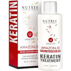 Nutree Professional Amazonliss Brazilian Keratin One Step matu iztaisnošanas procedūra 60ml