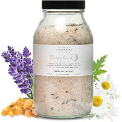 Made By Coopers Relaxing Bath Salt (Sleepy Head) with Essential Oils of Lavender and Frankincense (500 g)