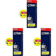 Crisan Active Tonic, Matu losjons pret matu izkrišanu, Matu kopšana retinātiem matiem, ar Arginīna formulu, Matu kopšana vīriešiem un sievietēm, 150 ml (3 iepakojumā)