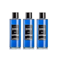 Barber Marmara Nr.2 Ķelnes ūdens šļakatām vīriešiem (3 x 500 ml) stikla pudelē pēc skūšanās vīriešiem aromātisks ūdens skūšanās ūdens atsvaidzina atvēsina ilgstošas vīriešu smaržas, dezinficējošas 70% alkohola