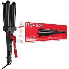 Revlon matu instrumenti Revlon Wave Master RVIR3056UKE Jumbo Wave Iron (trīs Jumbo veidošanas plākšņu dizains, turmalīna keramikas pārklājums, 30 temperatūras iestatījumi līdz 190°C)