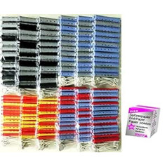 FP Cold Wave Rollers Economy Pack of 144 2 Colors, ieskaitot mežģīņu papīru