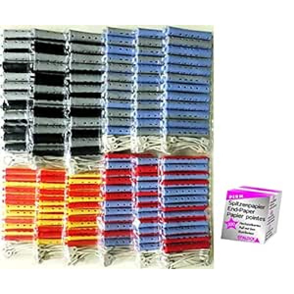 FP Cold Wave Rollers Economy Pack of 144 2 Colors, ieskaitot mežģīņu papīru