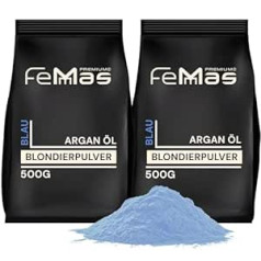 Femmas Bleaching Powder Blue 1000 г I Обесцвечивающий порошок с технологией Plex и аргановым маслом I Ультрасильный и непыльный I Равномерное отбеливание I О