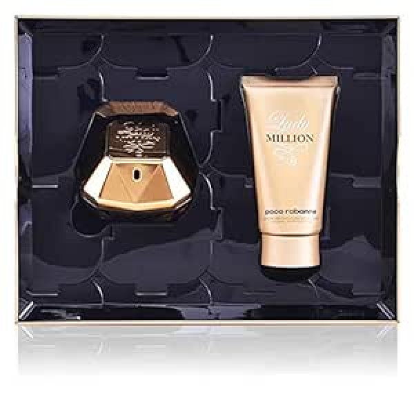 Paco Rabanne Lady Million parfimērijas ūdens komplekts (Parfum 50 ml + ķermeņa losjons 75 ml)