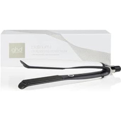 GHD Platinum+ White Intelligent profesionāls matu taisnotājs, mazāk lūšanas, vairāk spīduma un krāsas aizsardzības, Ultra Zone tehnoloģija, optimāla ķemmes temperatūra 185ºC viendabīga