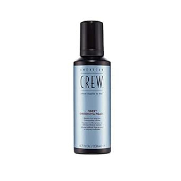 American Crew Fiber Grooming Foam 200ml Veidojošas putas vīriešiem Vidējas noturības matu veidošanas līdzeklis struktūrai, apjomam un dabīgam spīdumam ar UV filtru