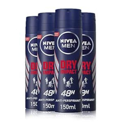 Nivea Men Dezodorants Dry 150 ml Iepakojumā 4 gab