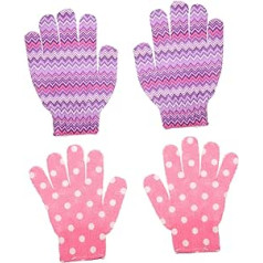 Angoily 12gab Five Finger Bath Gloves Ķermeņa pīlinga cimdi Ādas tīrīšanas piederumi Sejas Sūklis Ādas Attīrīšanas Cimdi Vannas Putojošie dūraiņi Drukas skrubis