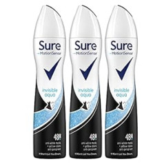 Sure Women Дезодорант-антиперспирант Sure Women Invisible Aqua 48h, 3 x 250 мл