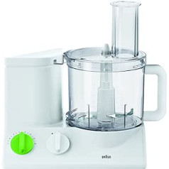 Braun FP 3010 Tribute Collection compact food processor, white