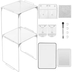 Ctosree 13-teiliges Schließfach-Organizer und Dekorationsset für den ersten Schultag, Spindregal, Markerhalter, Whiteboard, trocken abwischbare Marker, Tuch, Spiegel, Magnet für Klassenzimmer, Schule,