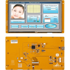 SCBRHMI Smart 10.1 inch LCD monitor with HMI programming and serial control + LCD touch screen + UART interface