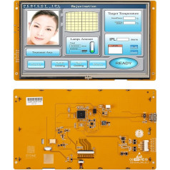 SCBRHMI Smart 10,1 collu LCD monitors ar HMI programmēšanu un seriālo vadību + LCD skārienekrāns + UART interfeiss