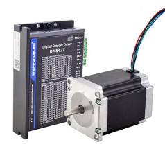 STEPPERONLINE 1 ass pakāpju motora CNC komplekts 1,9 Nm 2,8 A Nema 23 pakāpju motors un pakāpju motora draiveris 1,0–4,2 A 20–50 VDC CNC gravēšanas mašīnai, 3D printeris