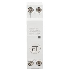 1P AC230V IP20 Smart WiFi Switch Remote Control Switch for Distribution Box Remote Control Voice Timer Switch (1P 20A)