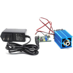 2000mW High Power 450nm 2 W Focusable Blue Dot Laser Module Cutting/Burn Games with 12 V Adaptor