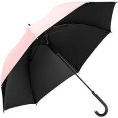 HAIDU Damen-Regenschirm, ģerāde, sonnig und regnerisch, Glasfaser, automatischer, ultraleichter, Schwarz beschichteter Regenschirm, Reisezubehör-Regenschirm (Krāsa: Pink1, Izmērs: X)