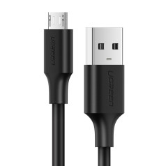 USB - кабель micro USB 2.4А 480Мбит/с 1.5м черный