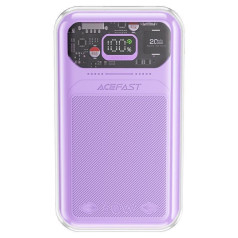 Acefast Powerbank 20000 мАч Sparkling Series, быстрая зарядка 30 Вт QC AFC FCP SCP фиолетовый