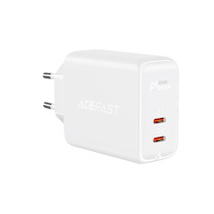 Acefast Tīkla lādētājs 2x USB-C 40W PPS PD QC 3.0 AFC FCP balts