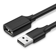 Pagarinātājs USB kabelim, 1 m, melns